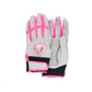 Youth Fastpitch Batting Gloves - Grey and Hot Pink