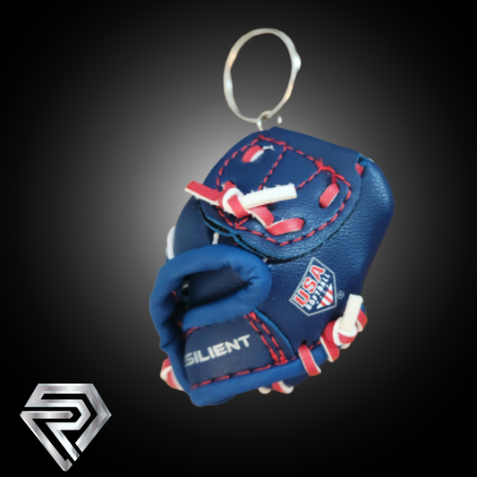 USA Softball Glove Mini Keychain