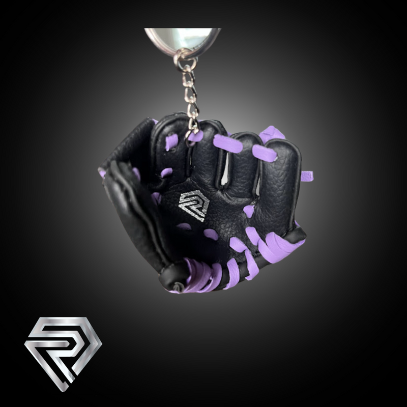 Mini Glove Keychain Black/Multicolor