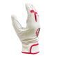 Resilient Championship Fastpitch Batting gloves - White and Red