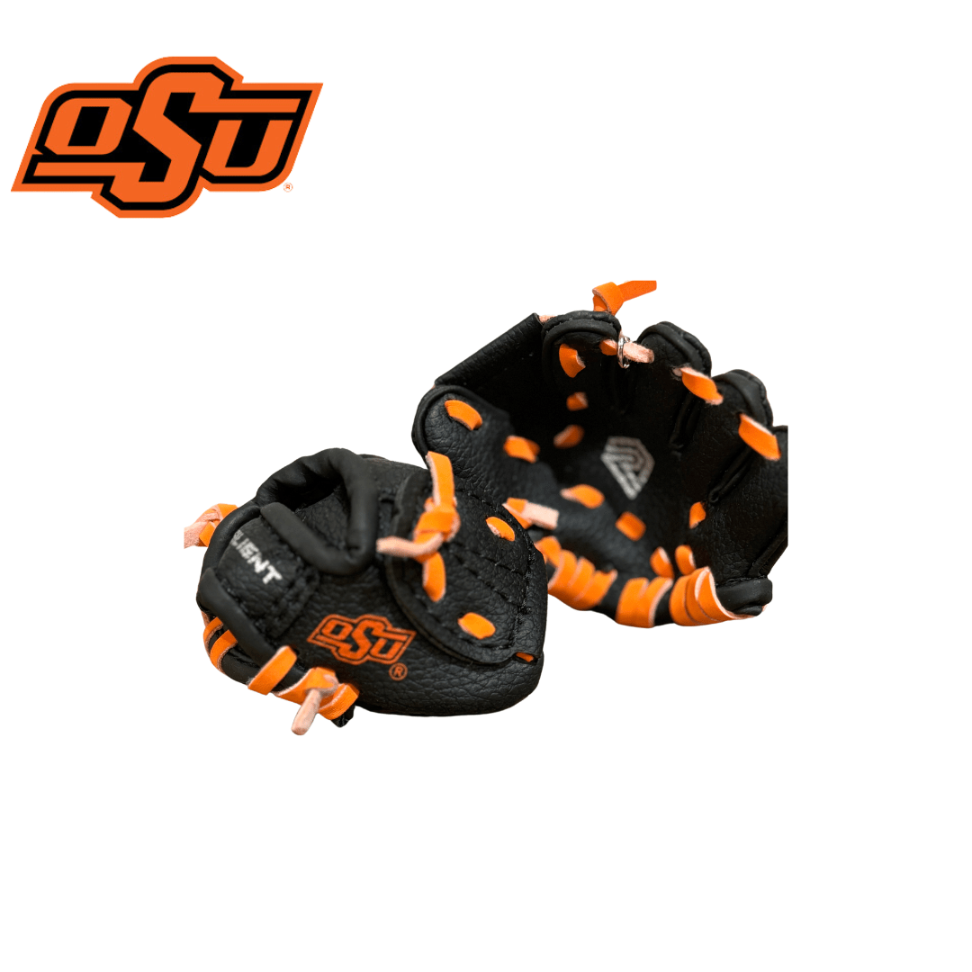 OSU - Mini Glove Keychain Black with Orange lace - Resilient SFBL