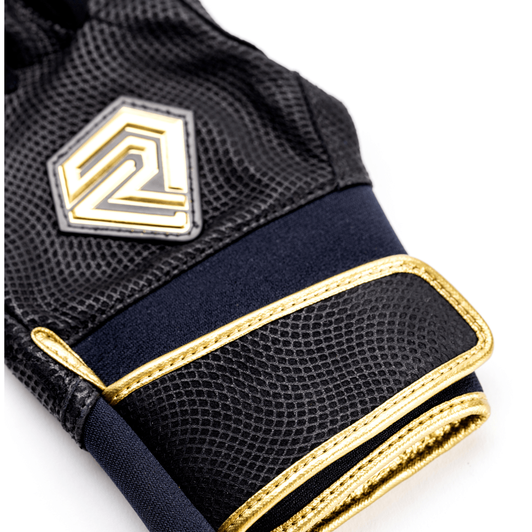 Resilient Championship Fastpitch Batting gloves - Black and Gold - Resilient SFBL