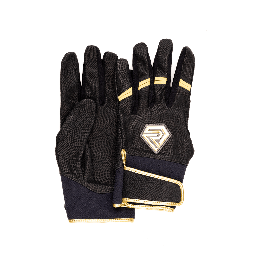 Resilient Championship Fastpitch Batting gloves - Black and Gold - Resilient SFBL