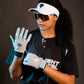 Resilient Championship Fastpitch Batting gloves - Grey and Angel Blue - Resilient SFBL