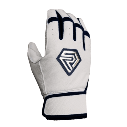 Resilient Championship Fastpitch Batting gloves - White and Navy - Resilient SFBL