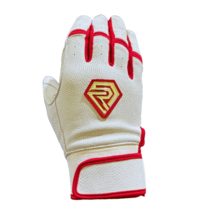 Resilient Championship Fastpitch Batting gloves - White and Red - Resilient SFBL