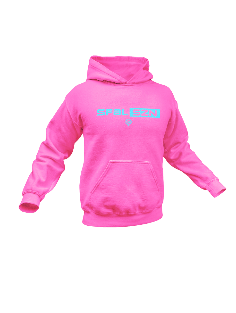 SFBL SZN HOODIE (Youth Size) Hot Pink - Resilient SFBL