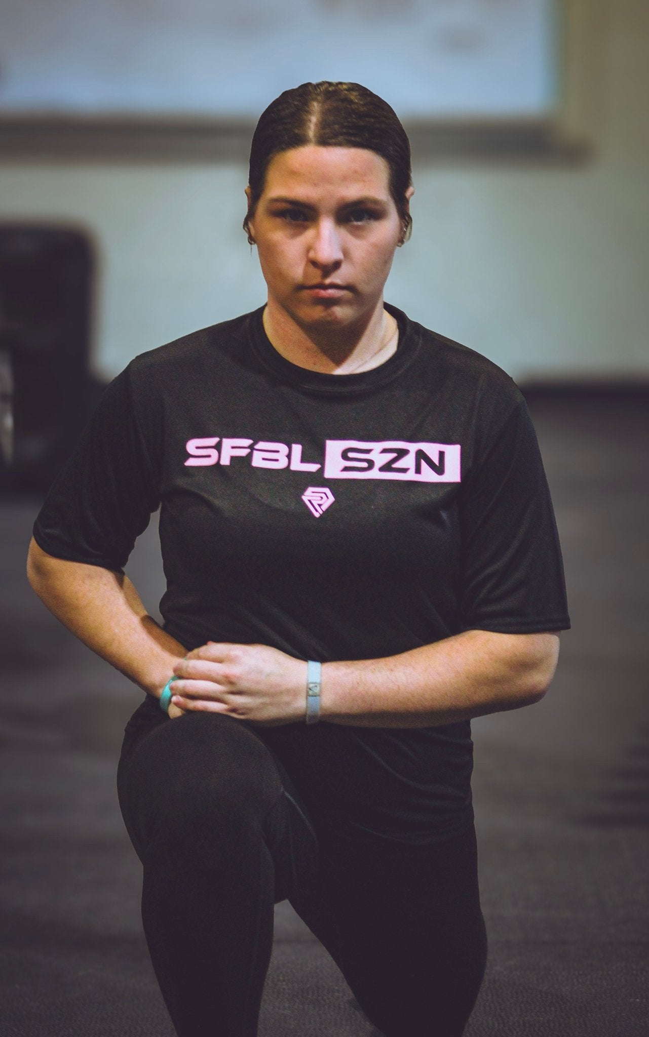 SFBL SZN T - SHIRT - Youth Size (Black with Pink) - Resilient SFBL