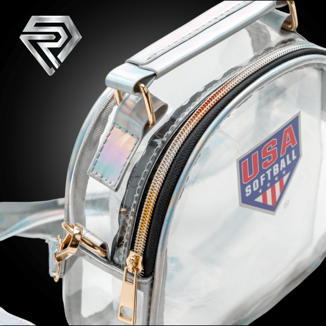 USA Softball Clear Stadium Bag Clear - Rosie's Nothing to Hide Cross - Body Bag - Resilient SFBL