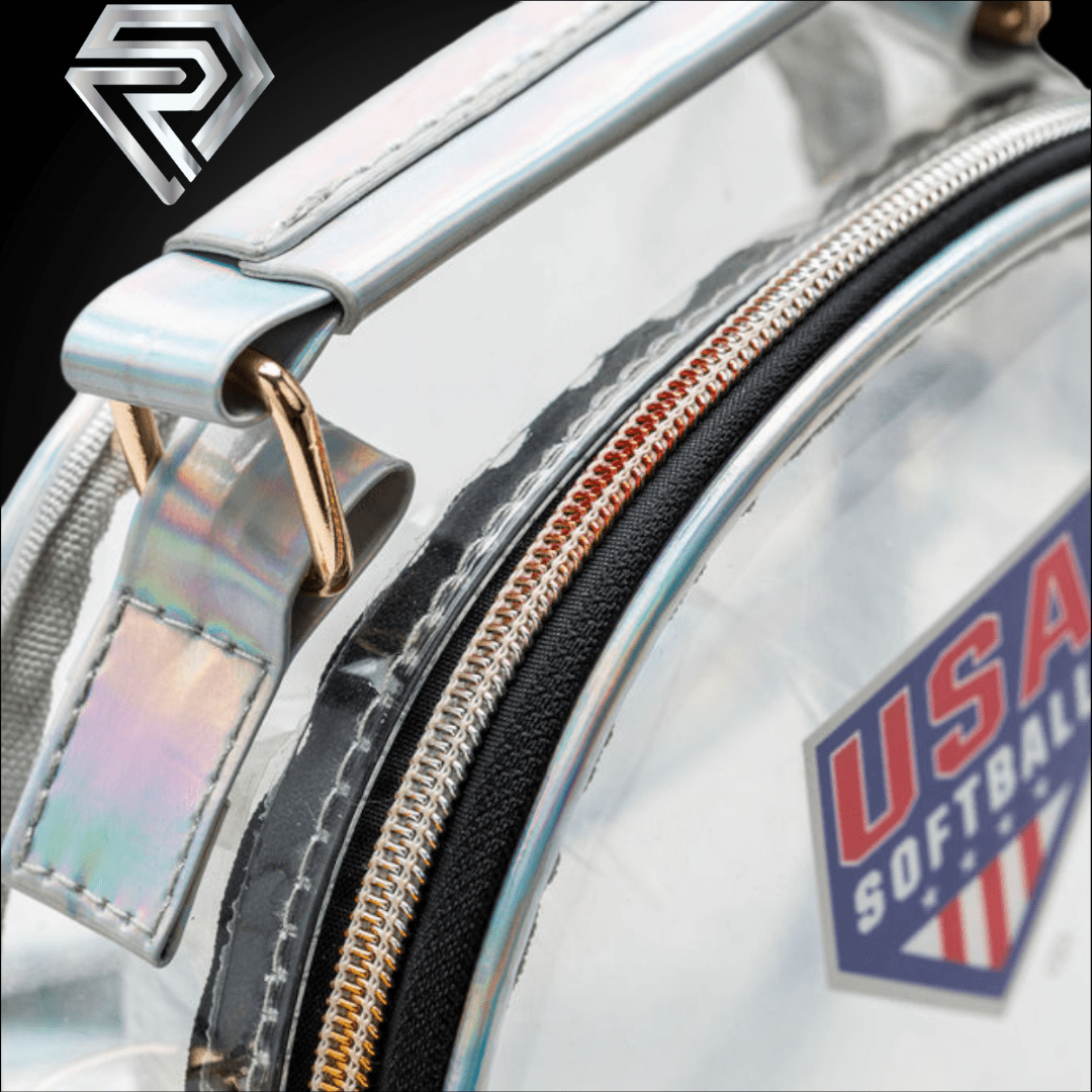 USA Softball Clear Stadium Bag Clear - Rosie's Nothing to Hide Cross - Body Bag - Resilient SFBL