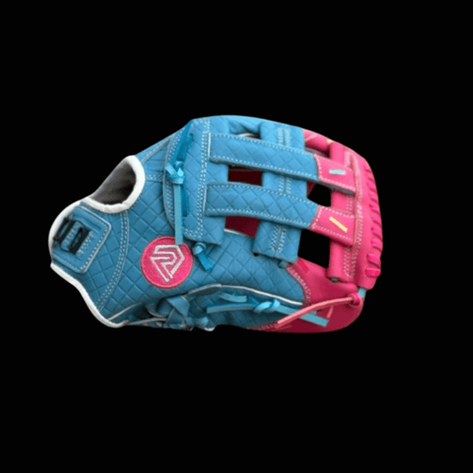 Youth Ball Glove - Ice Cream glove (Cotton Candy Blue and Pink) - Resilient SFBL