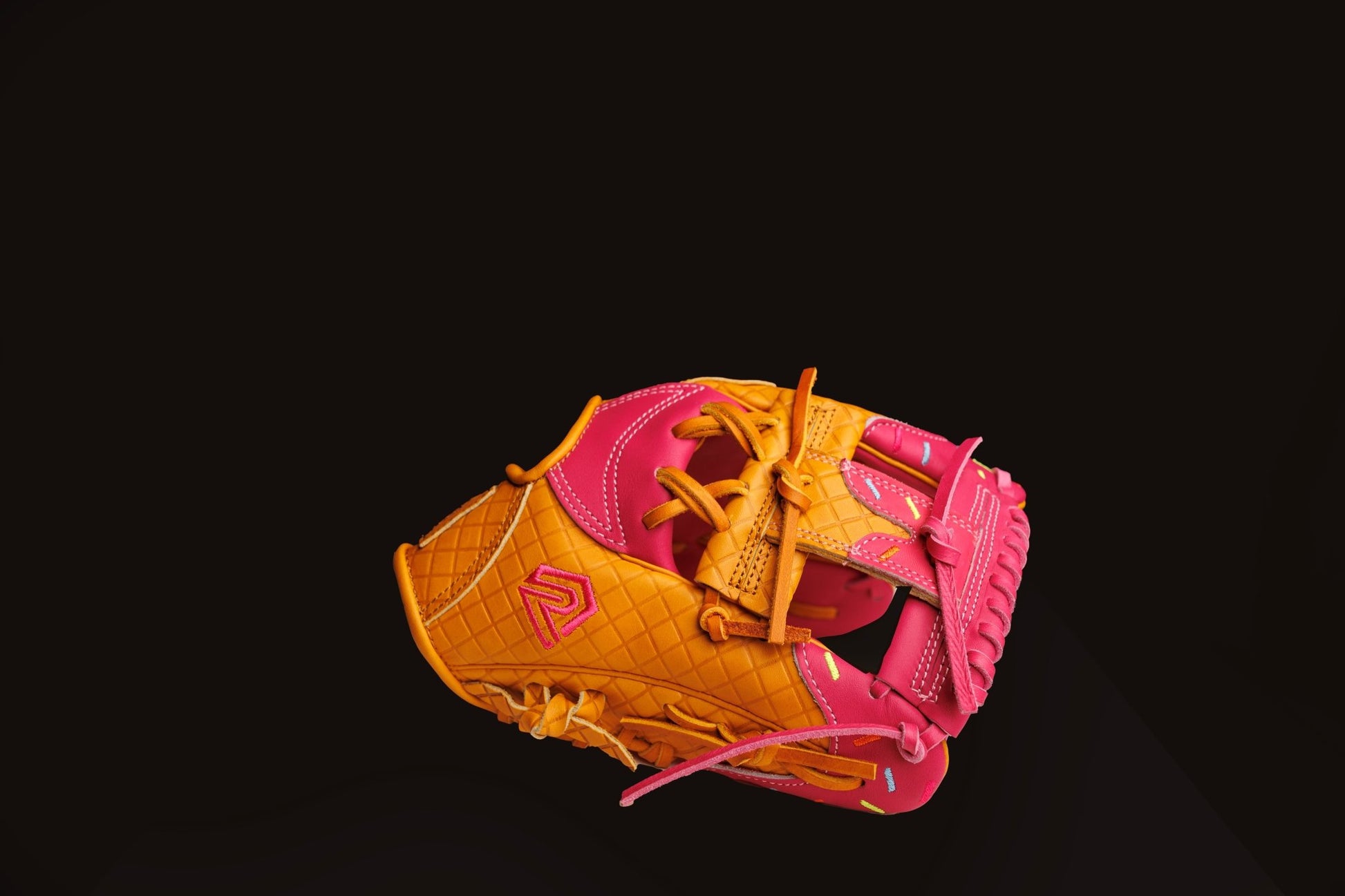 Youth Ball Glove - Ice Cream glove (Strawberry & Sprinkles) - Resilient SFBL