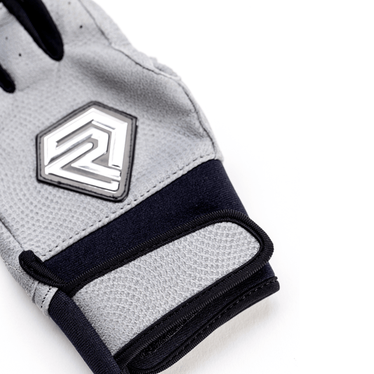 Youth Fastpitch Batting Gloves - Grey and Black - Resilient SFBL