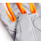 Youth Fastpitch Batting Gloves - Grey and Orange - Resilient SFBL