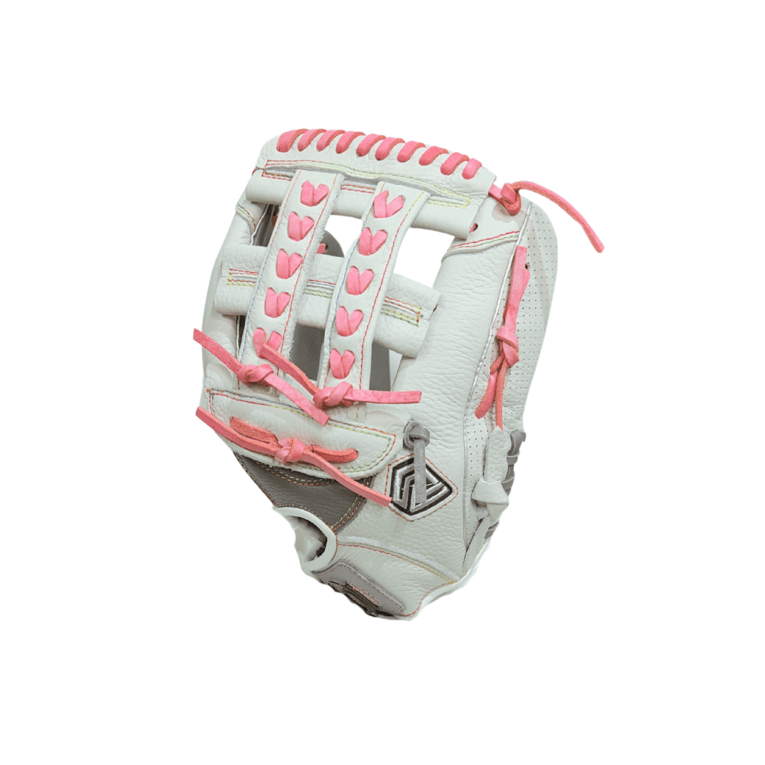 Youth Fastpitch Softball Glove - Pretty In Pink - Double Braid 12" - Resilient SFBL